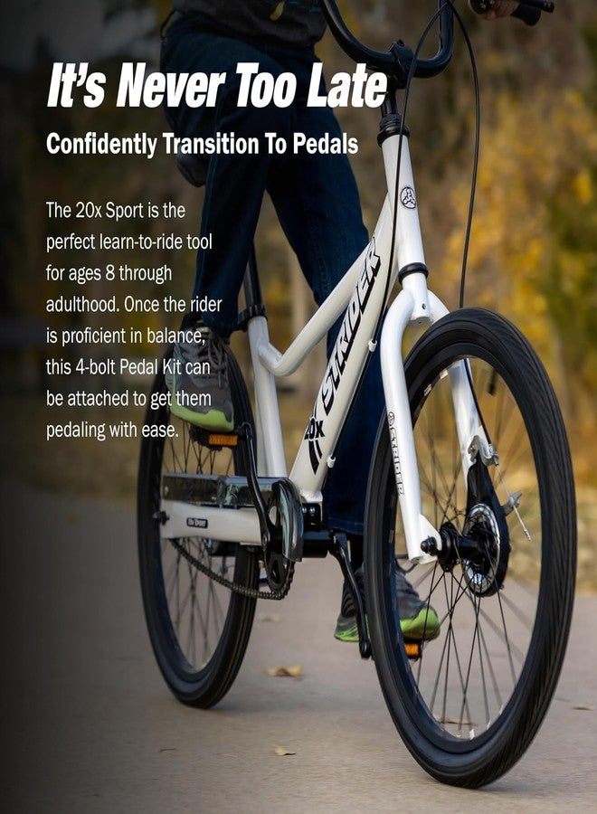 ستردير طقم دواسات رياضية Strider 20x - حوّل دراجة التوازن 20x إلى دراجة بدواسات - للأعمار من 8 سنوات فما فوق - سهل التركيب والتعديل - Image 2